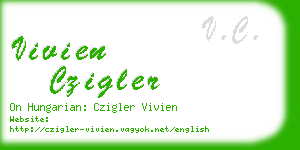 vivien czigler business card